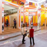 Daniel Buren. Axer / Désaxer. Lavoro in situ